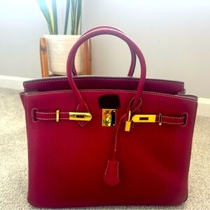 Birkin Style Purse
